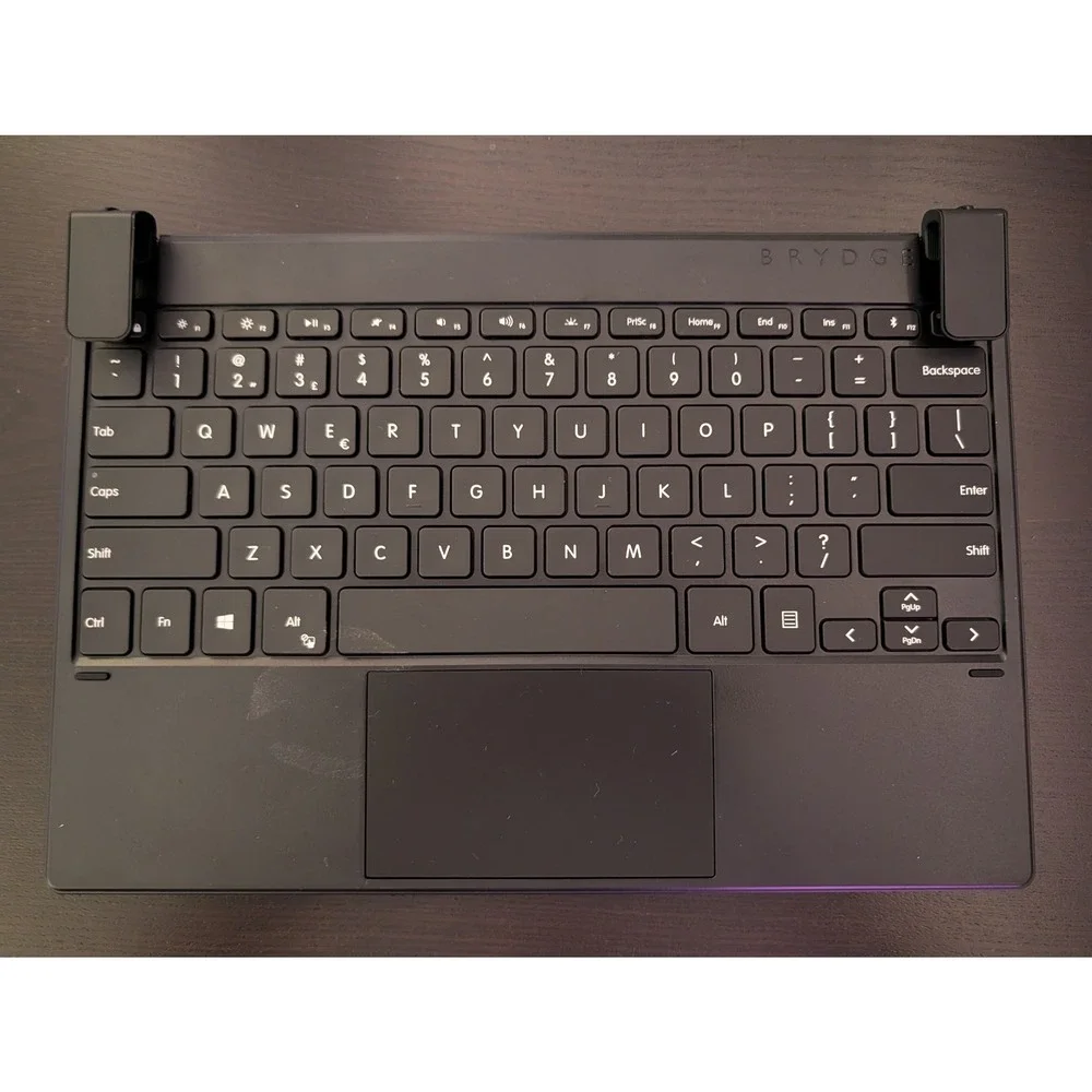 Brydge 12.3 Pro+ Wireless Keyboard Touchpad Microsoft Surface Pro 4 5 6 7 Black